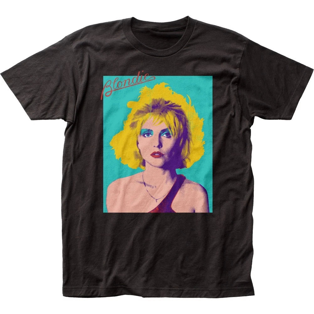 Blondie Debbie Harry Blondie Pop Art Mens T Shirt Music Classic Band Tee Black