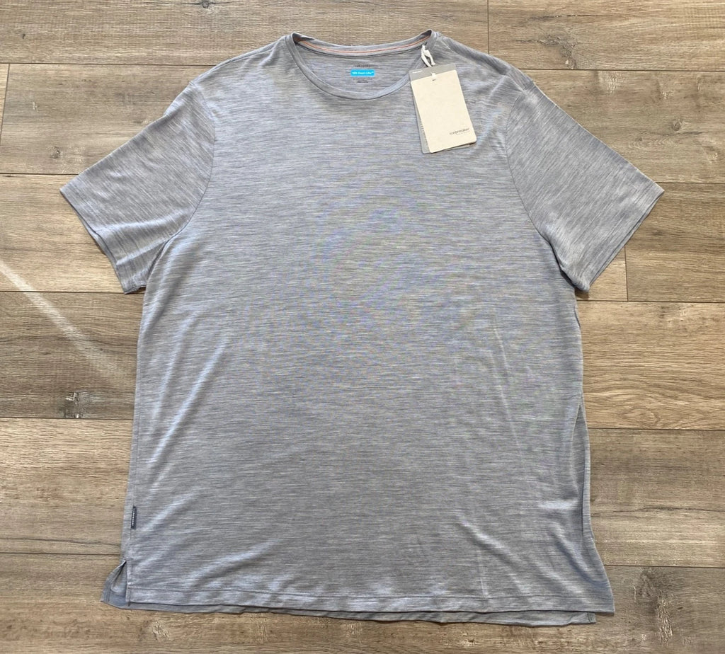 ICEBREAKER 125 Cool-Lite Sphere Crewneck T Shirt Mens XXL Gray Merino Wool