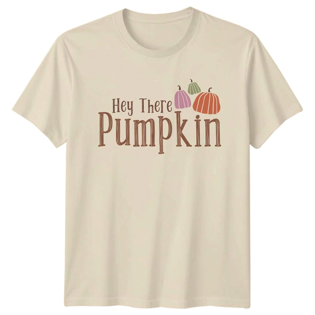 Hey There Pumpkin Womens T-Shirt Cute Autumn Harvest