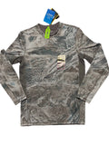Realtree Aspect Mens Gray Reversible Long Sleeve Performance Fishing Shirt Small