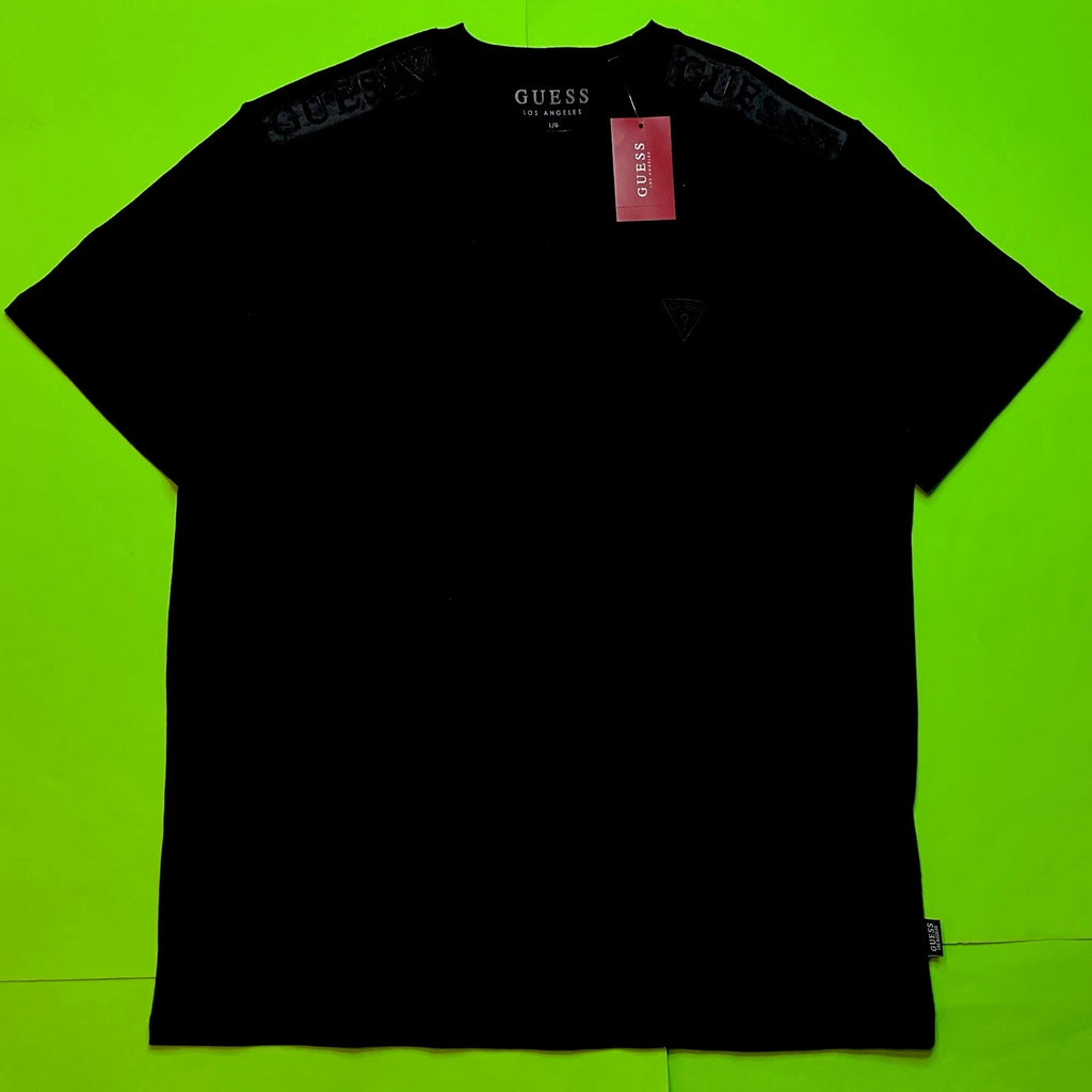 GUESS Los Angeles Men’s Short Sleeve T-Shirt Size LARGE Black 100% Cotton NEW