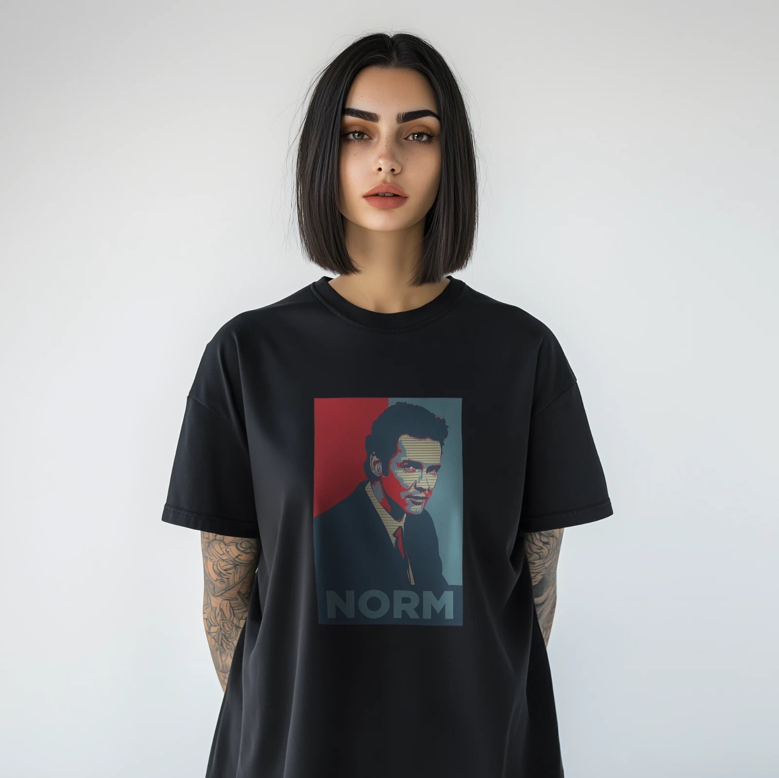 Norm Graphic T-Shirt Retro Vintage Pop Art Style Comedian Fan Tee A48