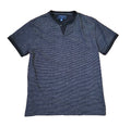 Straight Faded NewYork Men's Medium Short Sleeve V Neck Shirt Black