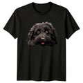 Cute Dog Peek A Boo T-Shirt. Adorable Dog Lover Graphic Tee