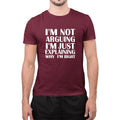 Funny I Am Not Arguing I Am Just Explaining Why I Am Right Sarcastic T-Shirt