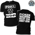 PÖBEL & GESOCKS - FICKEN SAUFEN .. T Shirt S-3XL Punk Oi! Punkrock Kult Skinhead
