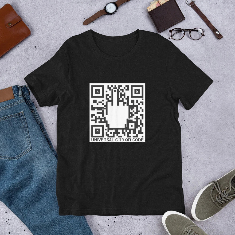 QR Code Short-Sleeve Unisex T-Shirt