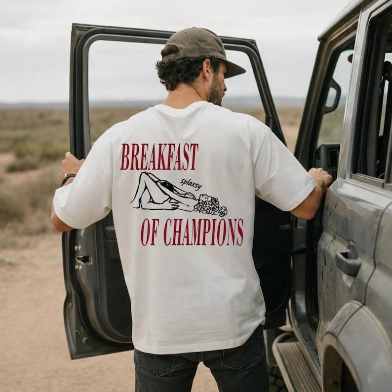 Breakfast Of Champions Shirt, Funny Mens
