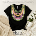 Multi-Strand Hawaiian Lei Style T-Shirt