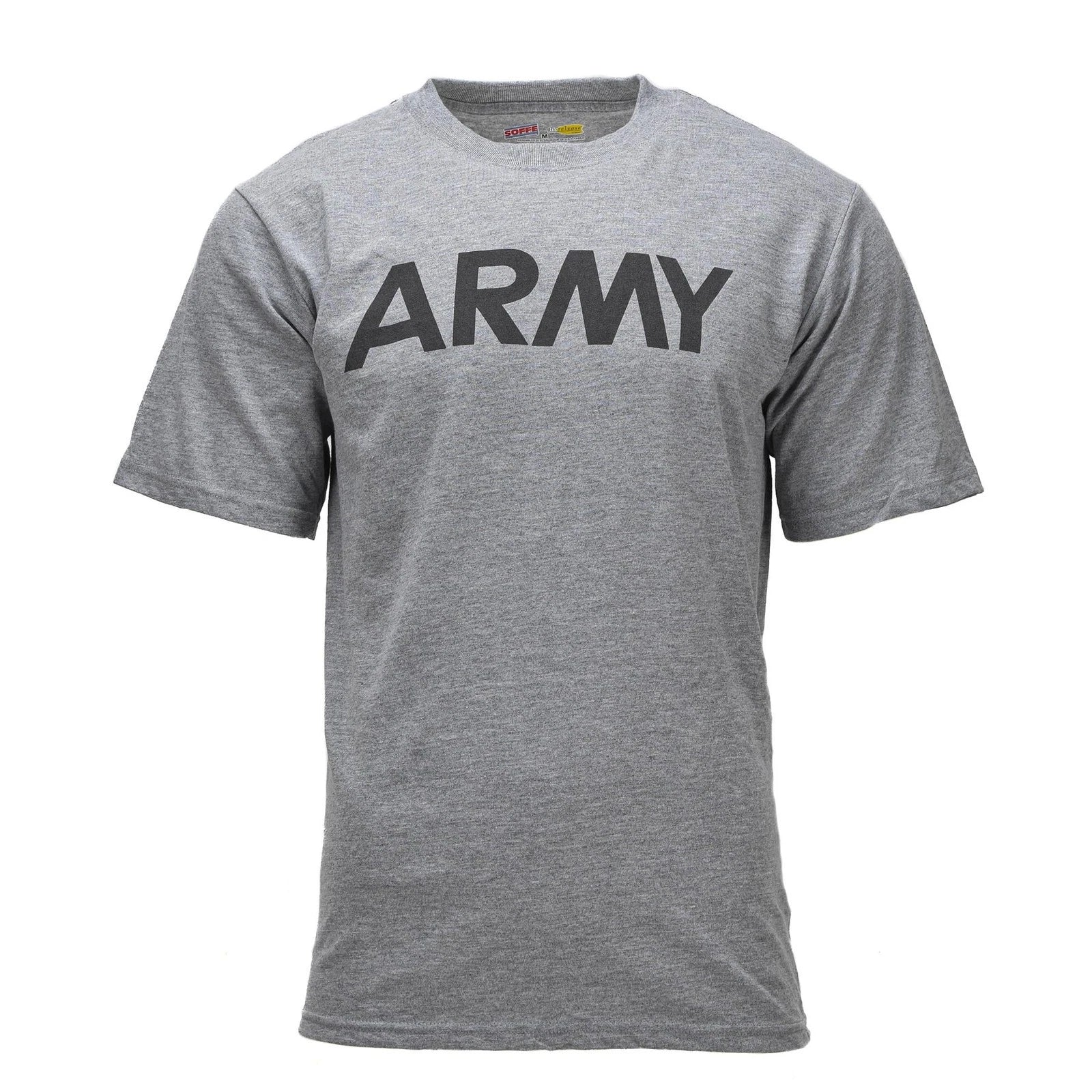 Original U.S. Military Classic GI T-Shirt Short Sleeve Soffe Army Logo Gray