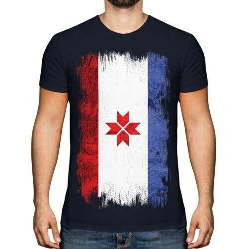 Mordovia Grunge Flag T-Shirt T-Shirt Top Football Gift Jersey Clothes