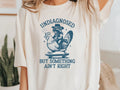Undiagnosed But Something Ain't Right Funny Raccoon Riding Chicken Meme T-Shirt