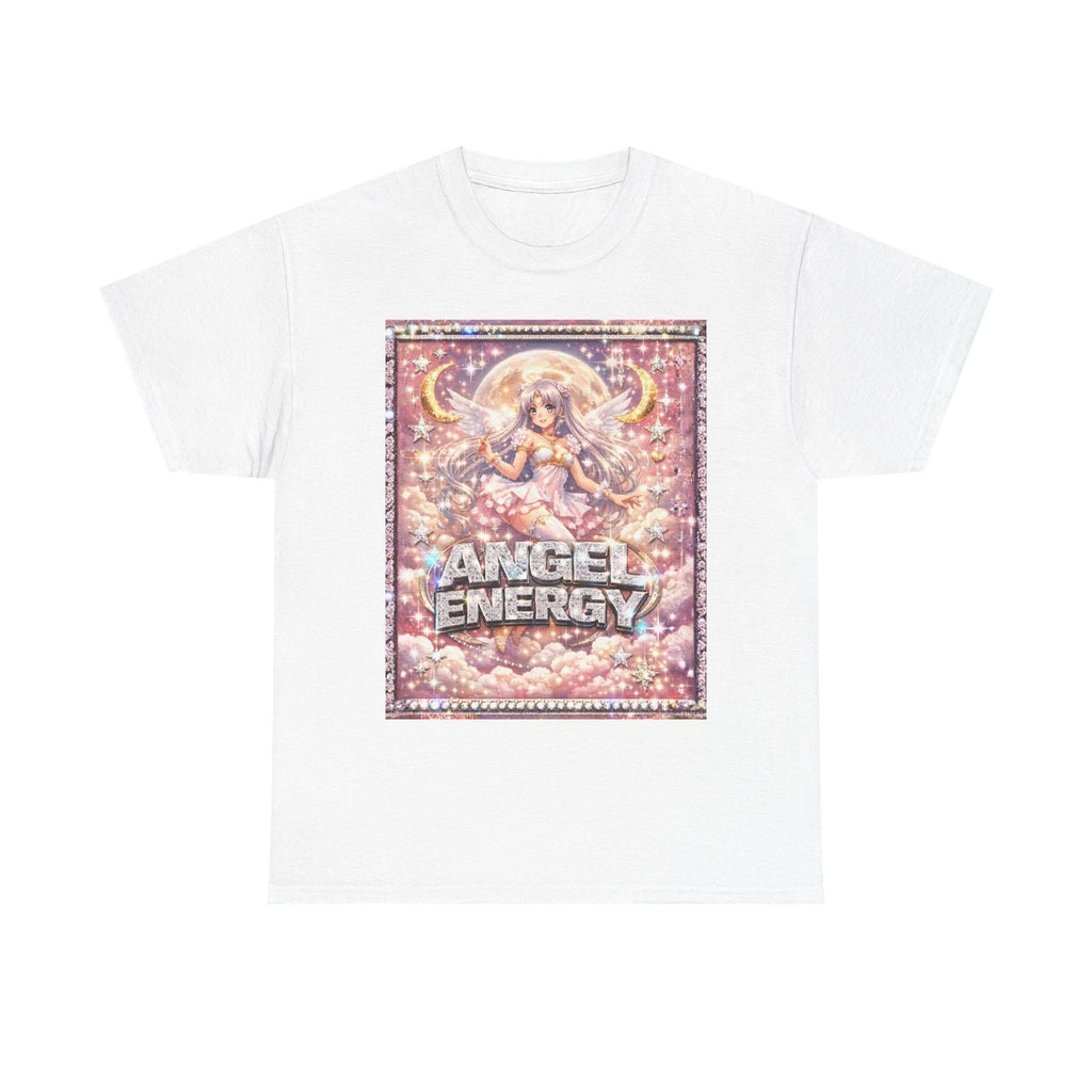 Angel Energy Y2K Glitter Aesthetic Shirt | Pastel Angel Illustration