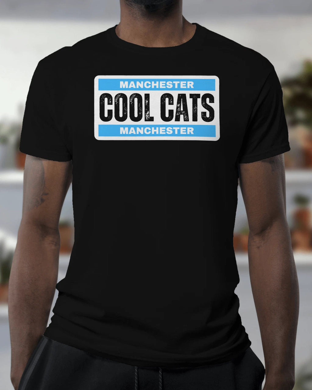 COOL CATS Manchester T Shirt | Hooligan Moss Side Blues Man Moon Guvnors