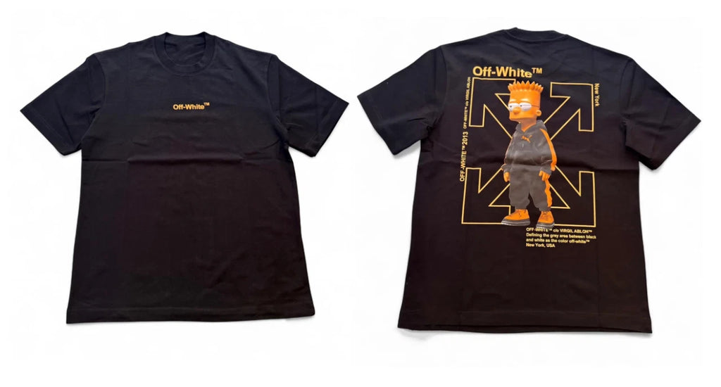 Off-White Bart Simpson Tee Reprint Virgil Abloh Graphic Streetwear T-Shirt