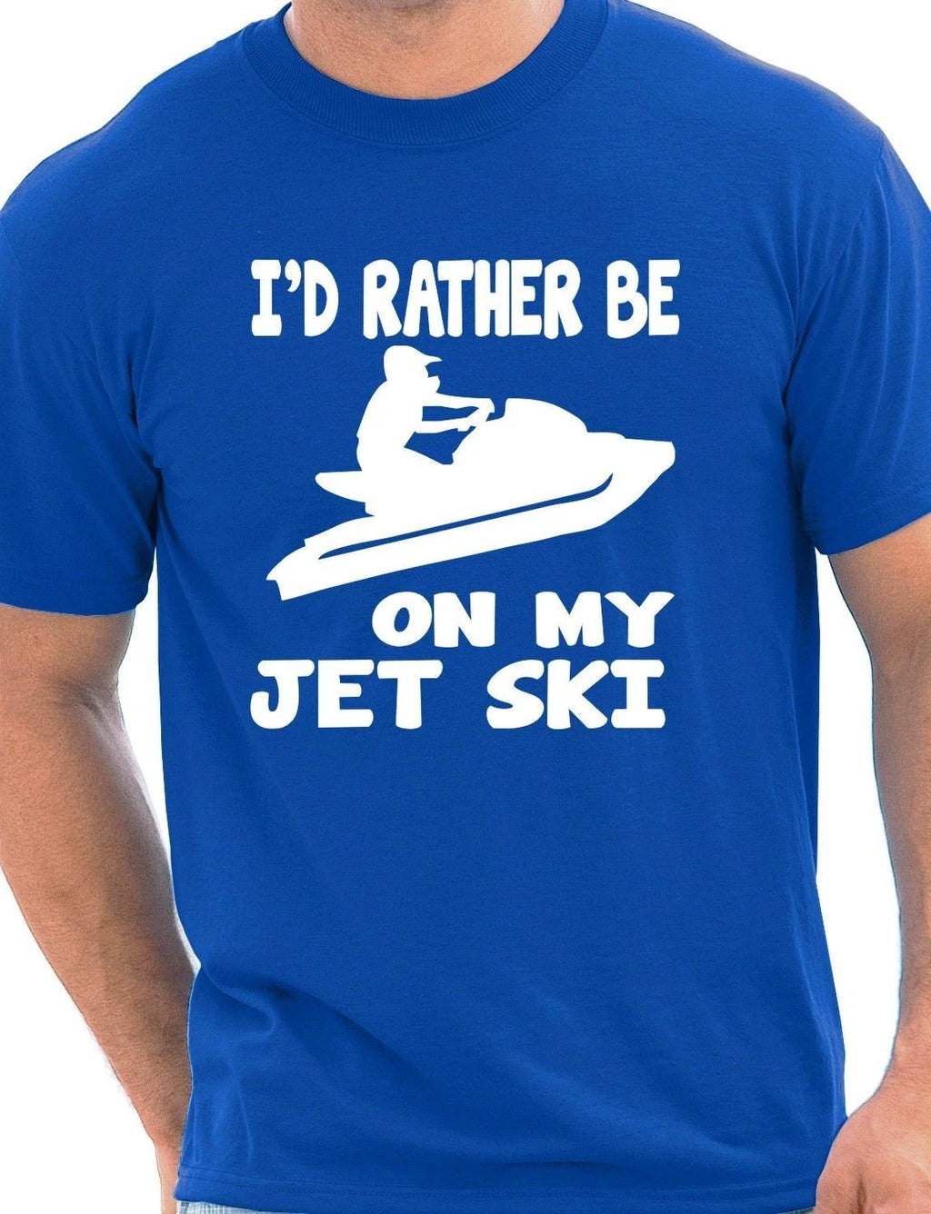 I'd Rather Be On My Jet Ski Watersports Mens T-Shirt  Size  S-XXL
