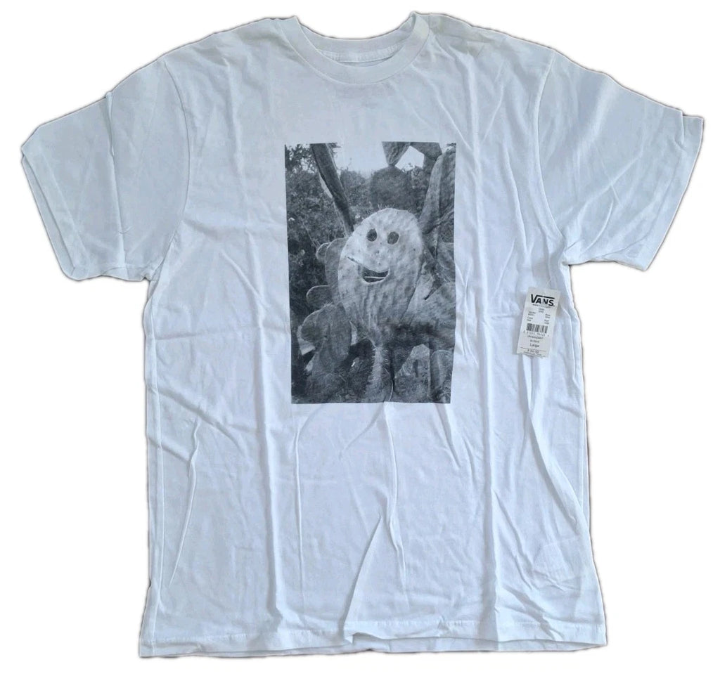 Vans New Mens White HEFE Graphic Print Short Sleeve Shirt Size Large