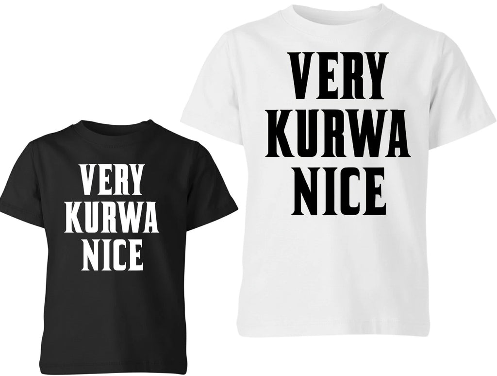 Polska Koszulka Mens Tshirt Very Kurwa Nice Polish Unisex Funny T-shirt Xmas