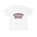 Introvert Athletics tee | Funny Collegiate style introvert graphic T-Shirt