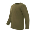 Army T Shirts Long Sleeve Top Lightweight US Combat Military Style Olive Green