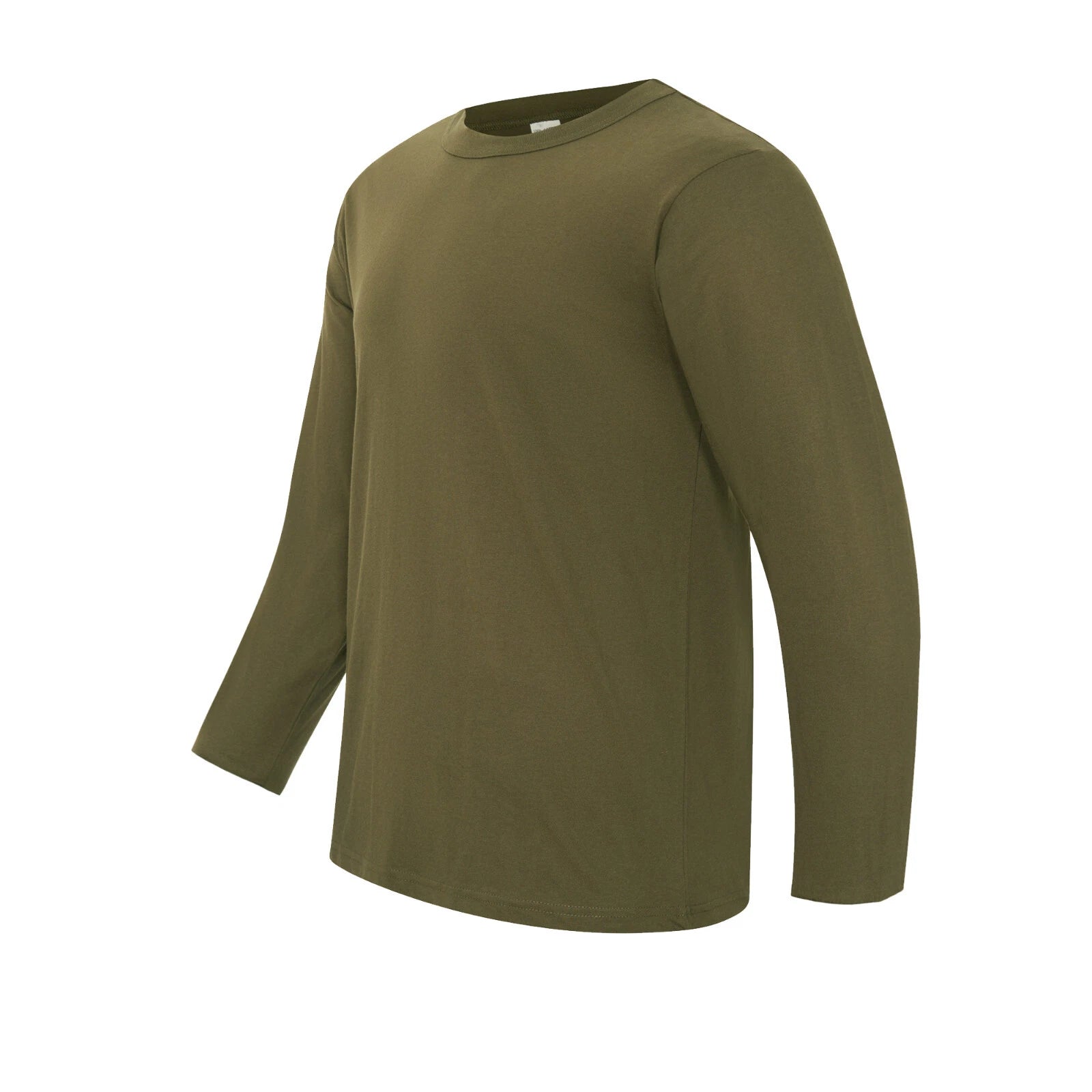 Army T Shirts Long Sleeve Top Lightweight US Combat Military Style Olive Green