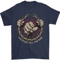 Fighting Till the End MMA Martial Arts Mens T-Shirt 100% Cotton