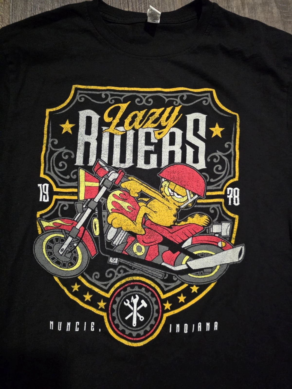 Garfield Lazy Riders Shirt Men's Size Large