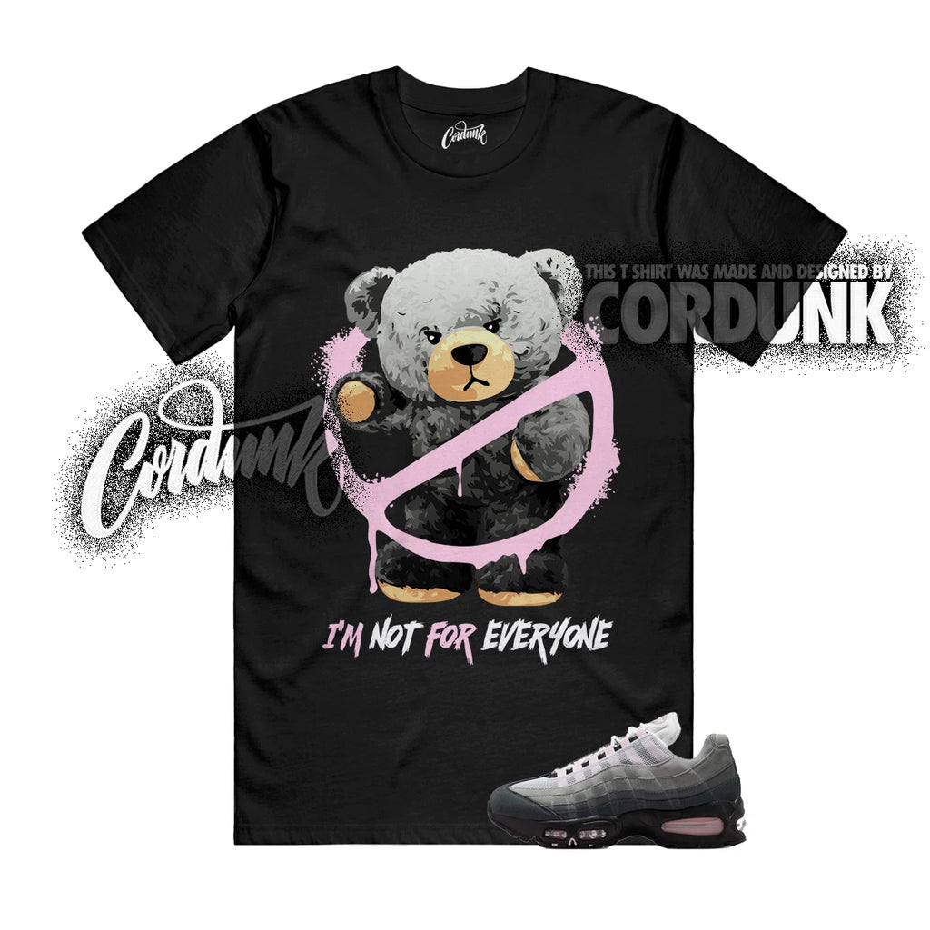 Air Max 95 Pink Foam OG Big Bubble White Black Silver T Shirt Match NOT