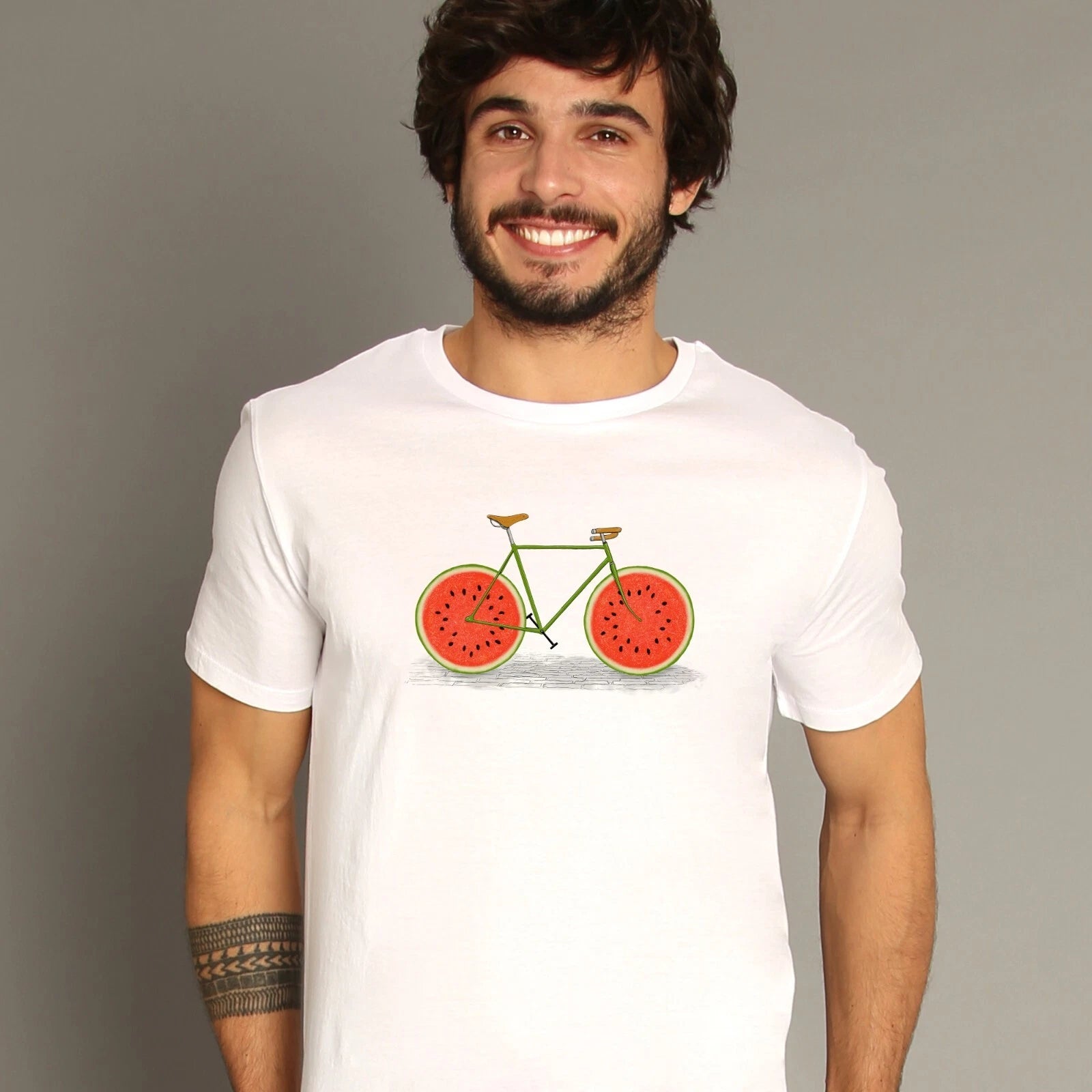 Men's Short Sleeve T-Shirt White, JUICY