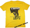 New Authentic The Cramps Bad Music for Bad People Yellow T-Shirt badhabitmerch