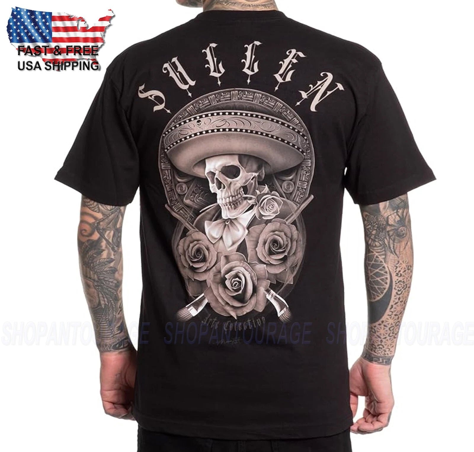 Sullen Art Collective Sicario Standard Fit SCM5608 Short Sleeve Men`s T-shirt