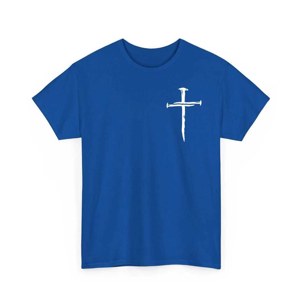 Modern Christian Minimalist Jesus Christ Three Nails Cross Faith Unisex T-Shirt