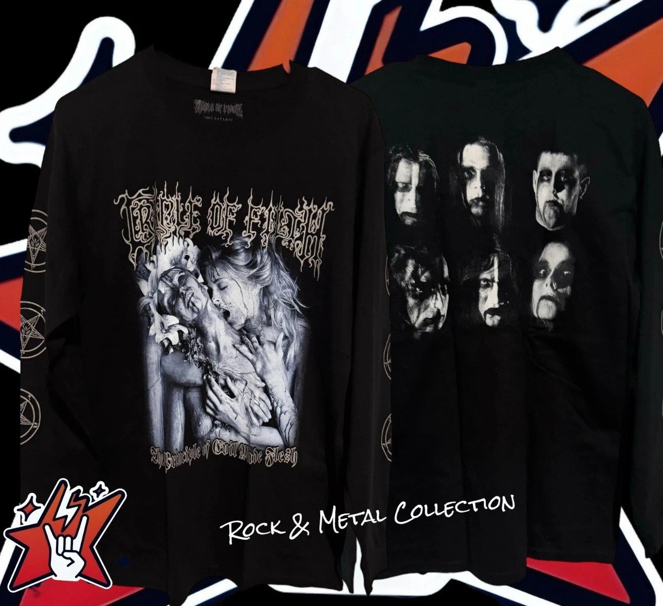 Cradle of Filth T-Shirt Short & Long Sleeve Bathory Mayhem Marduk Dimmu Borguir