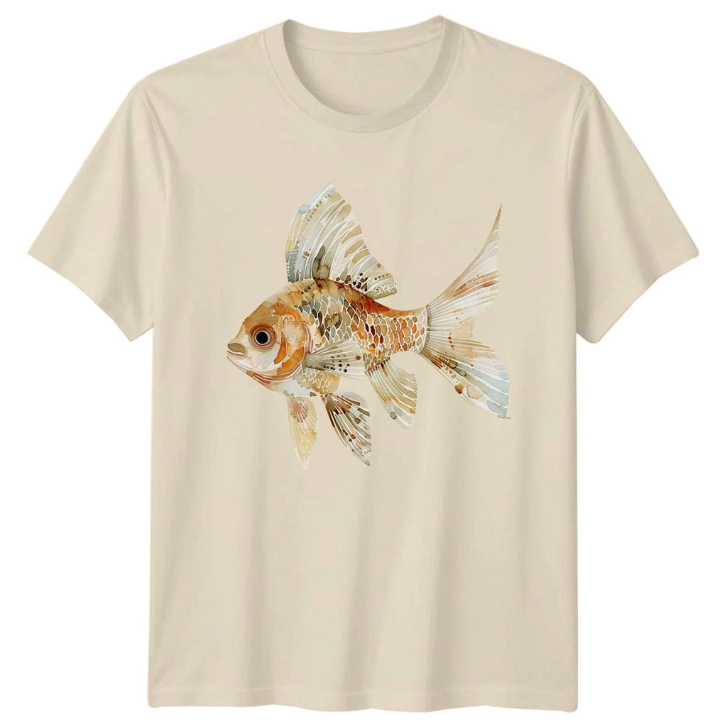 Boho Watercolor Goldfish T-Shirt Aquatic Wildlife Gift For Him And Her