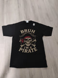 Bruh I'm a Pirate Lazy Pirate Skull Costume Halloween T-Shirt