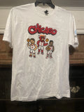 Chicago Bulls T-Shirt NBA Basketball Pixel Art AT&T White Mens Sz Large NBA Jam