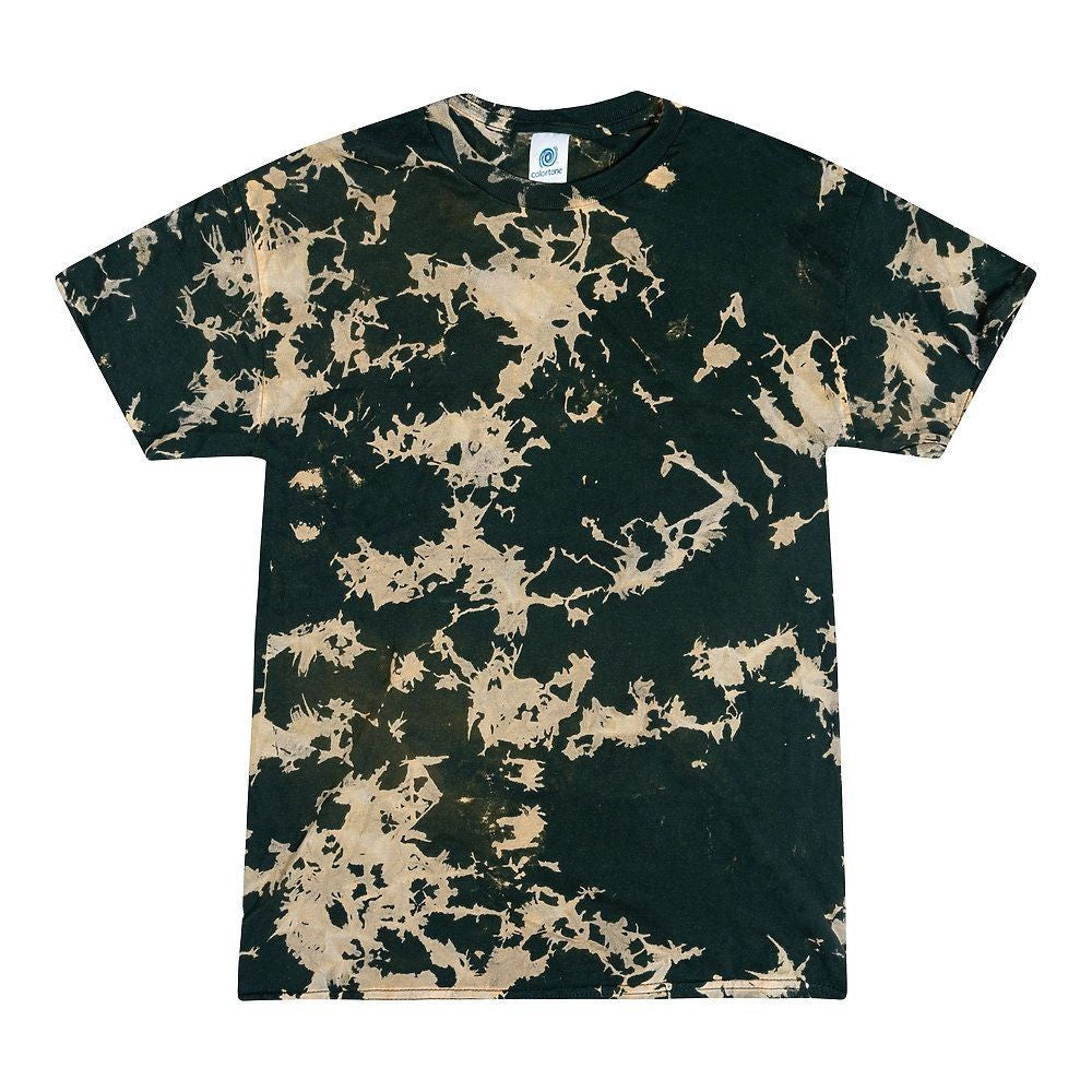 Bleach Out  T-Shirts Green Adult Sizes Cotton Colortone