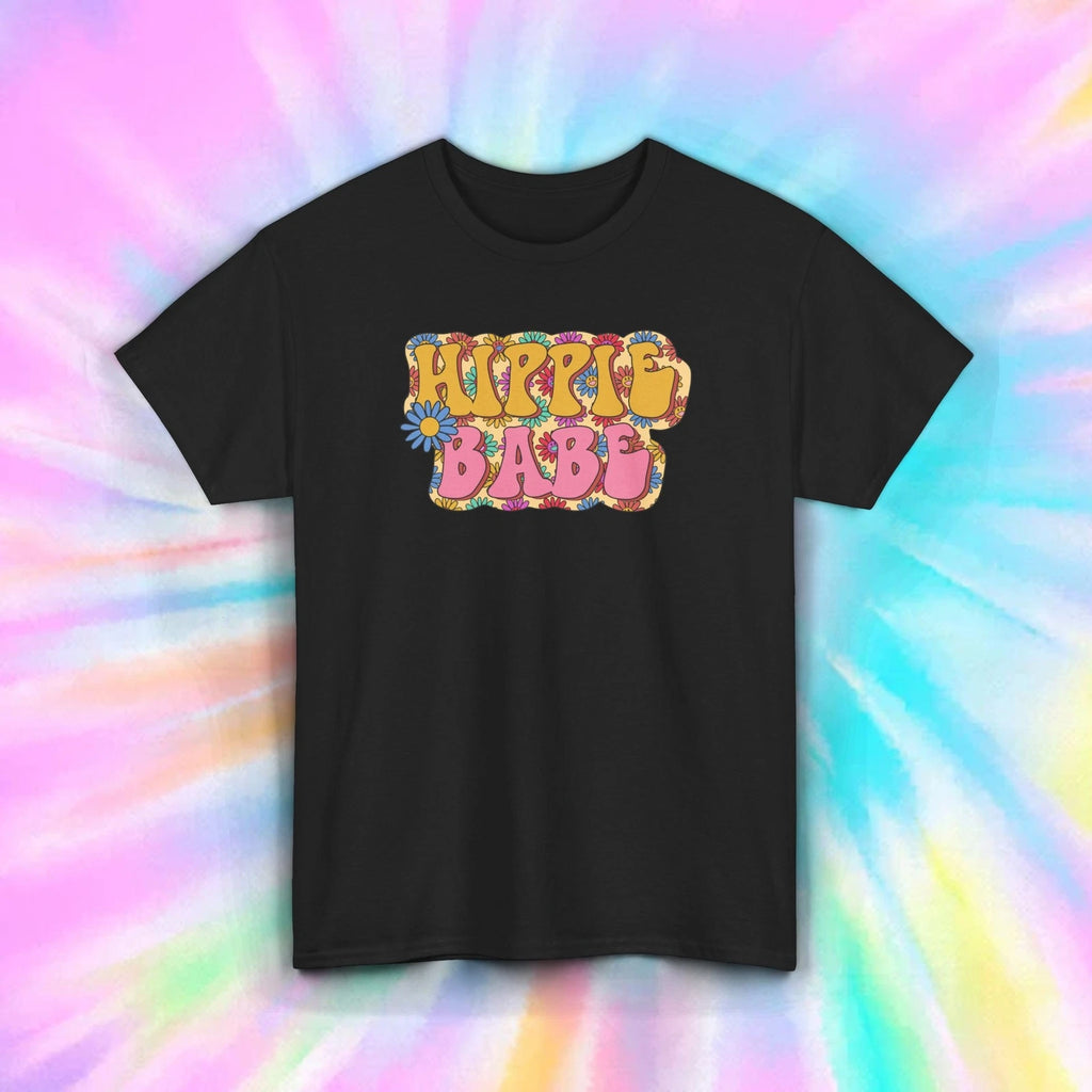 Hippie Babe Shirt Retro 70s Groovy Aesthetic Boho Gift S-5XL