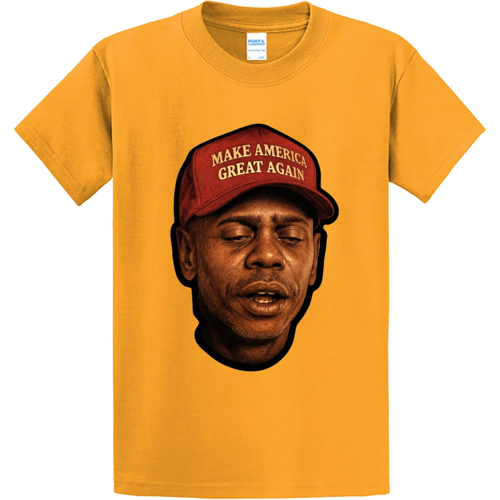 NEW Art Society MAGA POP CULTURE Tee Shirt GOLD SMALL-4XLARGE MADE IN USA