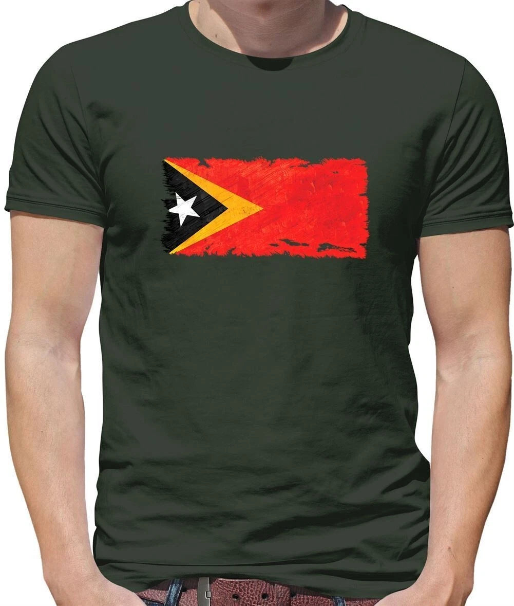 East Timor Grunge Flag Style - T-Shirt - Timor-Leste Dili Asia Country