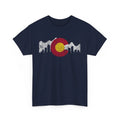 Colorado Sun Retro Tee, Unisex Heavy Cotton Shirt, Gift for Outdoors Lovers,