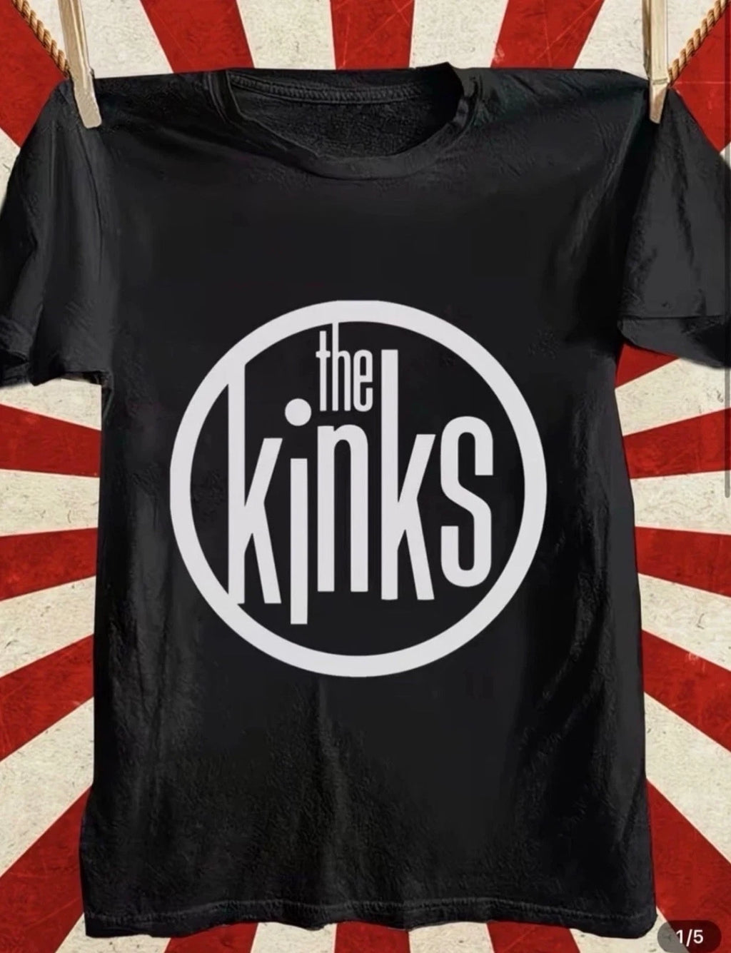 THE KINKS T SHIRT CLASSIC FONT & LOGO BRAND NEW FAST FREE SHIPPING