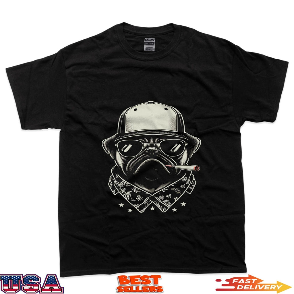 Funny Pug Thug Life Dog Lover T-Shirt