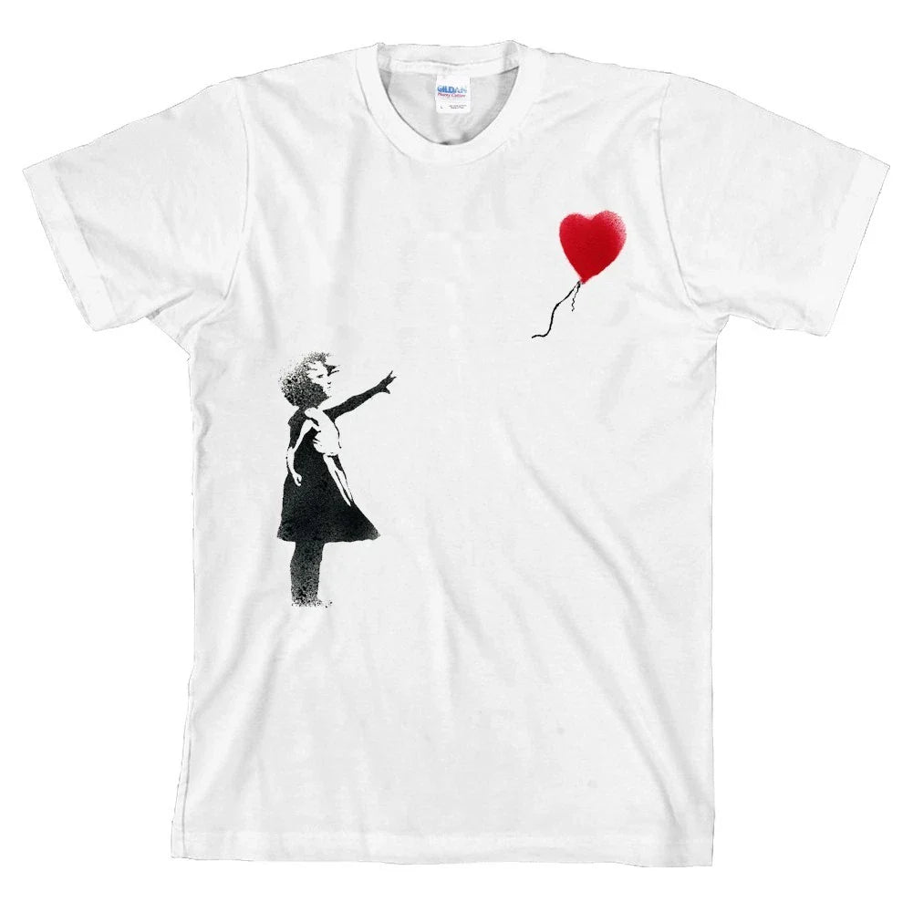 Banksy Graffiti Balloon Girl Heart T Shirt *ALL SIZES & NEW*