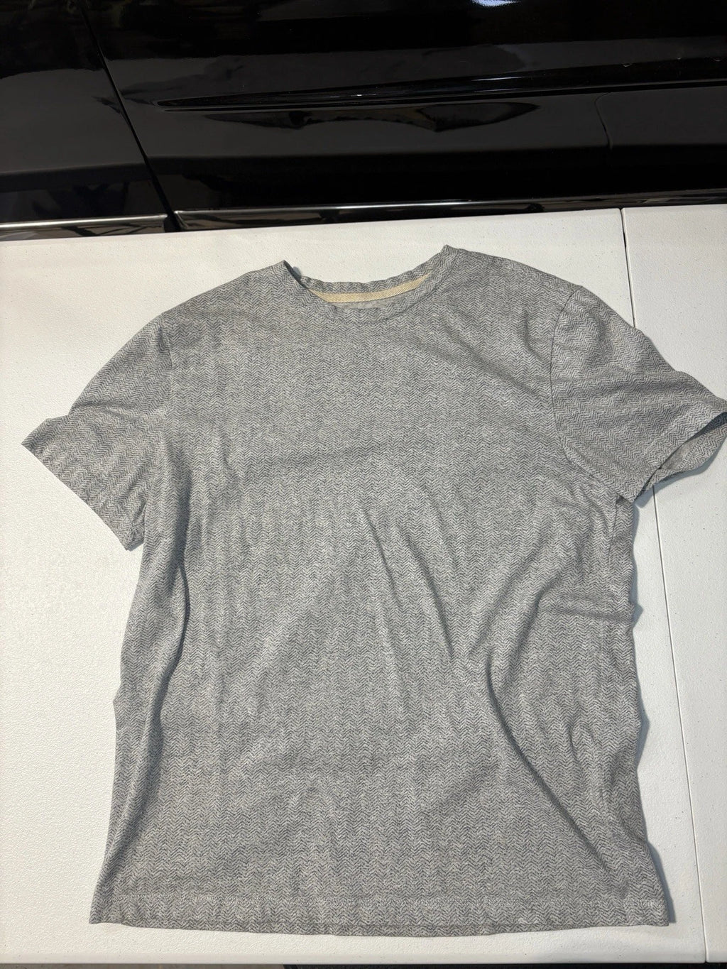 Joseph Abboud Men's Gray 100% Cotton Short Sleeve Modern Fit T-Shirt
