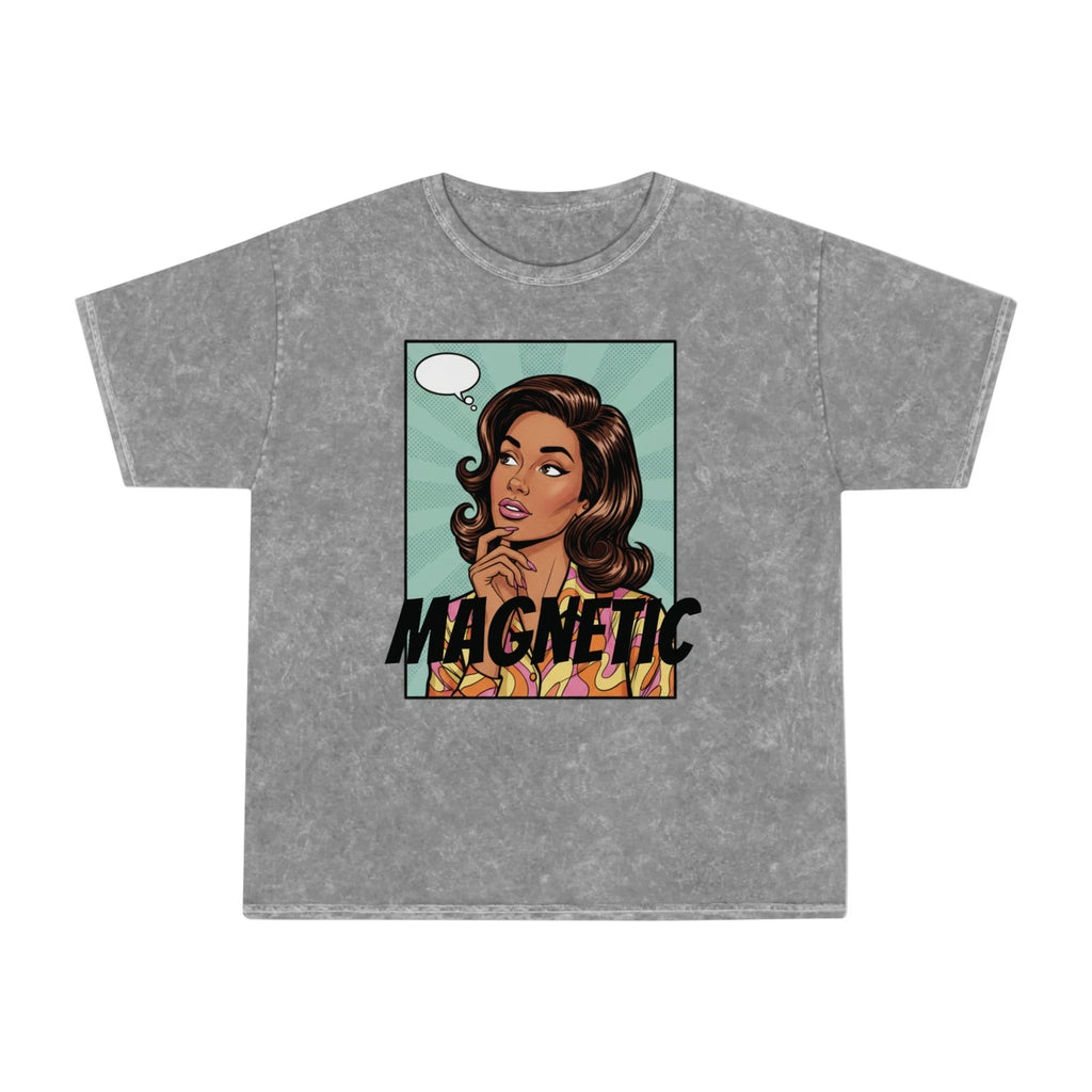 Magnetic Pop Art Woman T-Shirt | Retro Comic Portrait