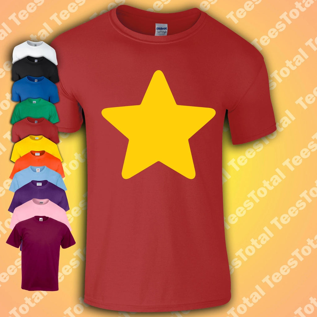 Steven Universe T-shirt Yellow Star Comedy inspired Cartoon Adult Tee