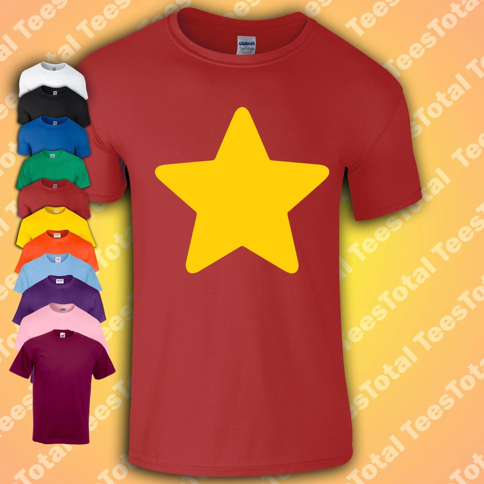 Steven Universe T-shirt Yellow Star Comedy inspired Cartoon Adult Tee