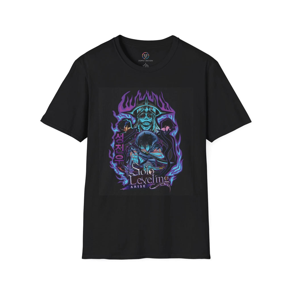 Anime-Inspired T-Shirt, Trendy Graphic Tee, Perfect Gift for Fans, Solo Leveling