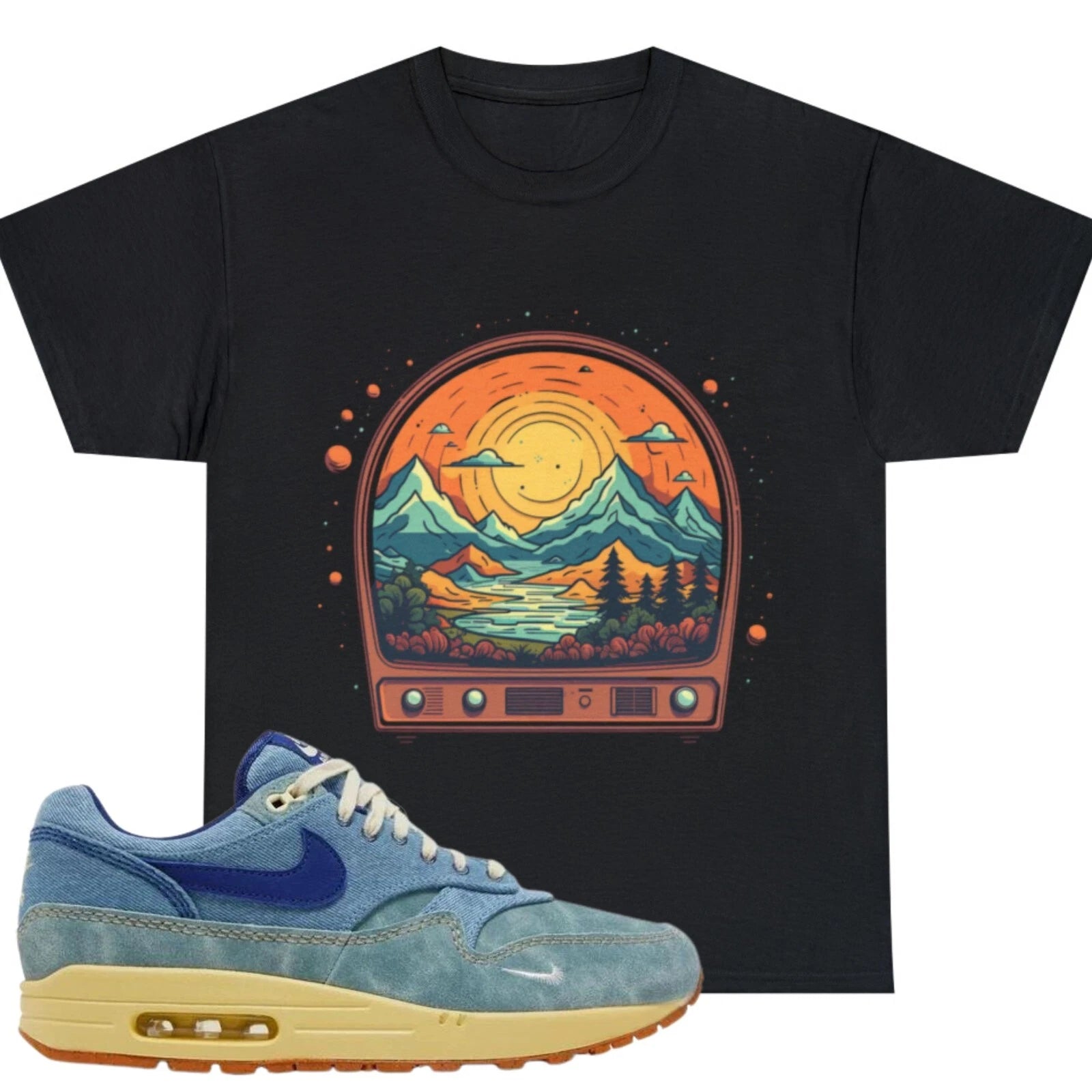 Shirt To Match Air Max 1 Premium Dirty Denim Unisex Tee Tv Shirt Sneaker Shirt